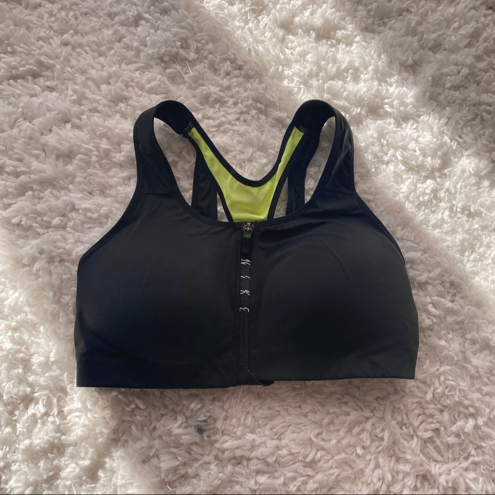 Nike - Dri-FIT Shape Front Zip Sports Bra